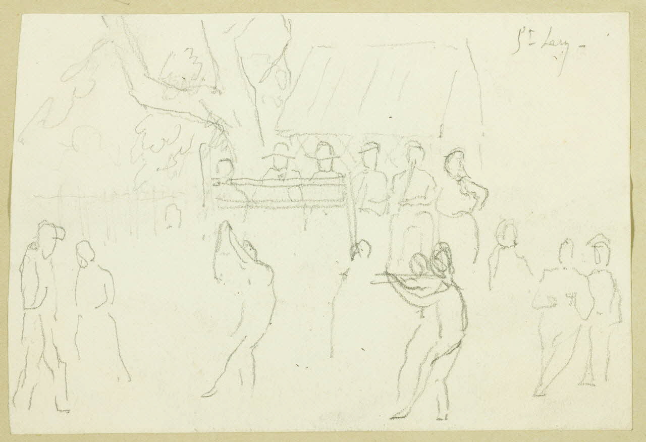 Gaëtan Dumas dessin Concert champêtre Midi-Pyrénées 1950 1957.74.146 Photo