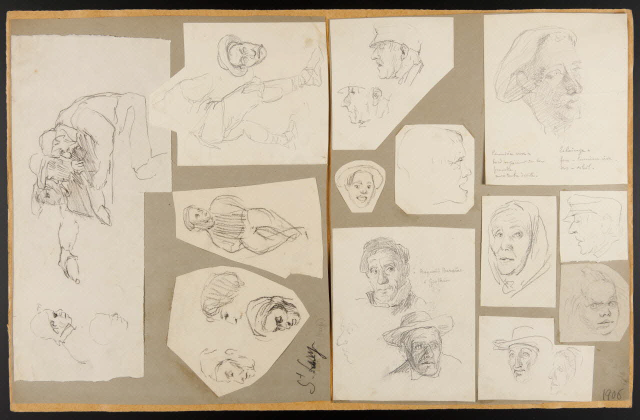 dessin Esquisse de têtes 1957.74.163 Photo