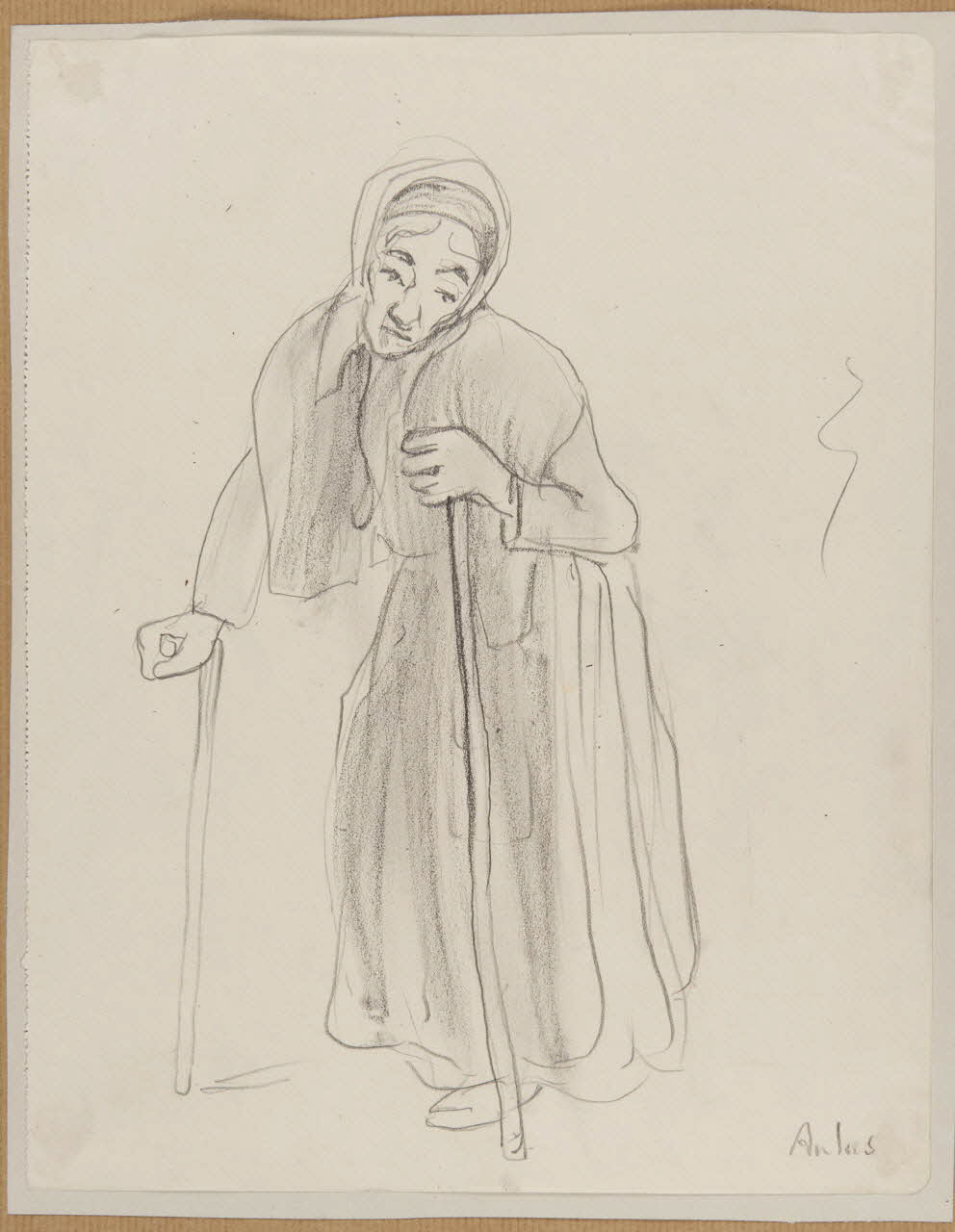 dessin Vieille femme 1957.74.190 Photo