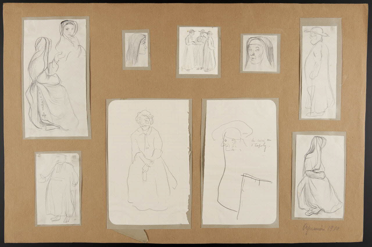 dessin Le curé  d'Espaly 1957.74.215 Photo