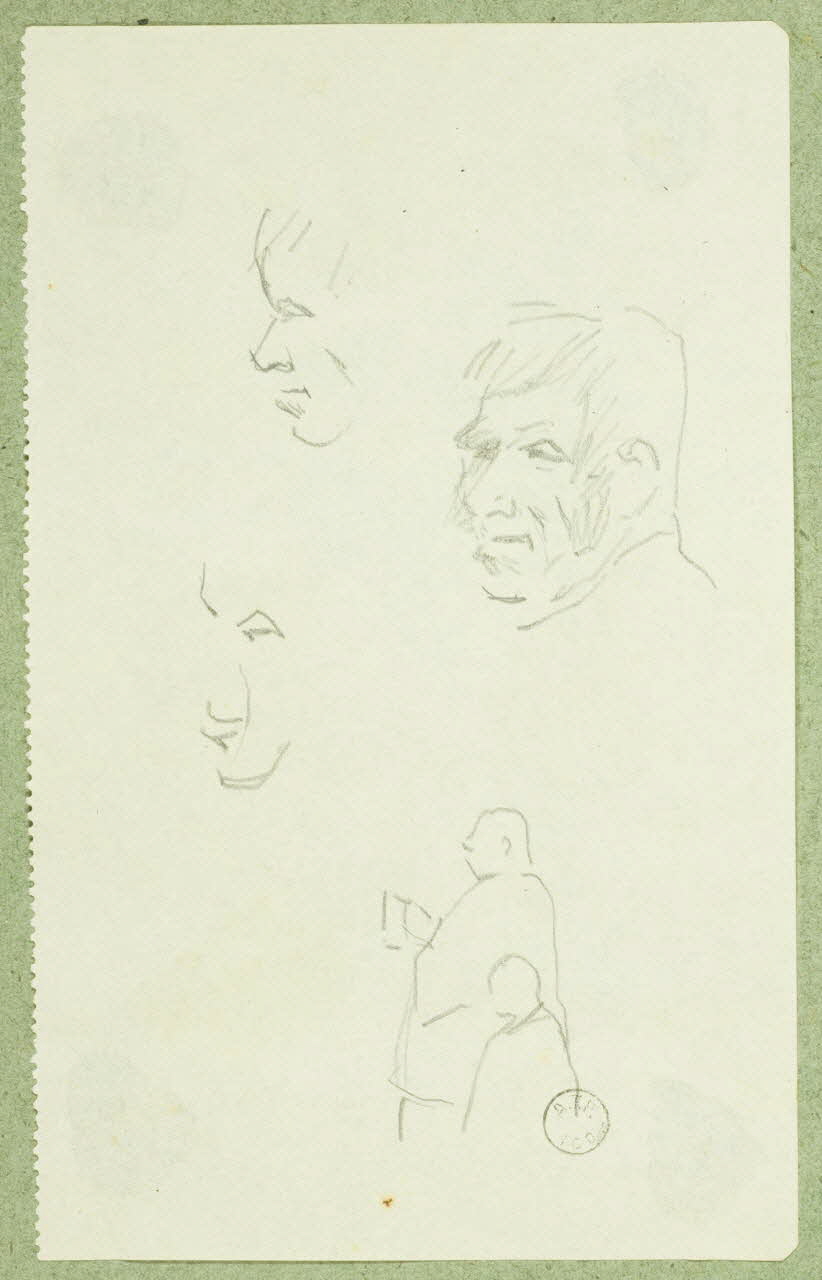 Gaëtan Dumas dessin Etudes de figures Salers 1911 1957.74.24 Photo
