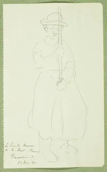 Gaëtan Dumas ensemble (2) Croquis Les Saintes-Maries-de-la-Mer 1911 1957.74.261/262 Photo