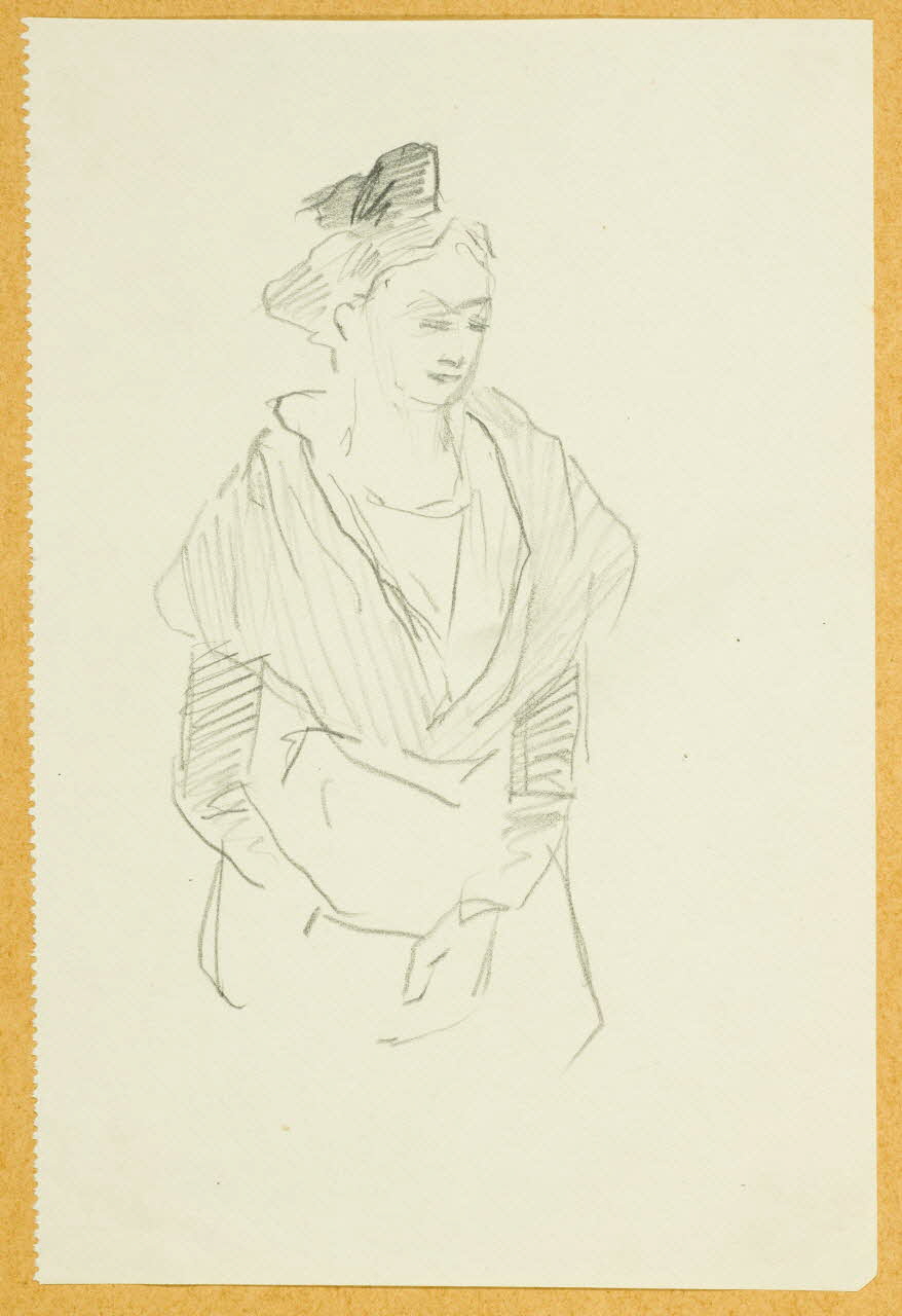 Gaëtan Dumas dessin Arlésienne Arles 1911 1957.74.275 Photo