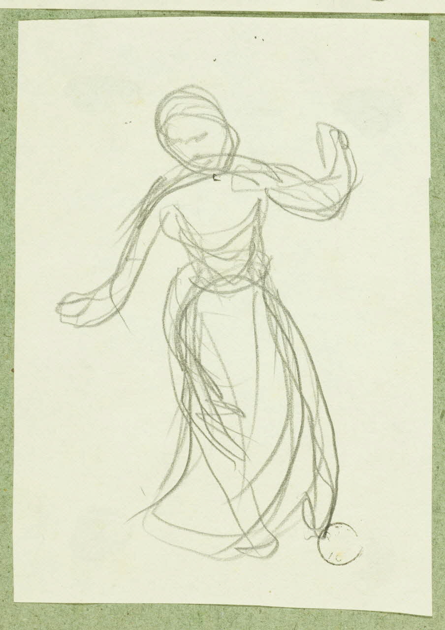 Gaëtan Dumas dessin Femme dansant Salers 1911 1957.74.28 Photo