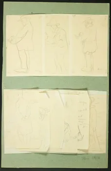 Gaëtan Dumas ensemble (3) Trois feuilles d'études de Turcs Paris 1910 1957.74.314/316 Photo
