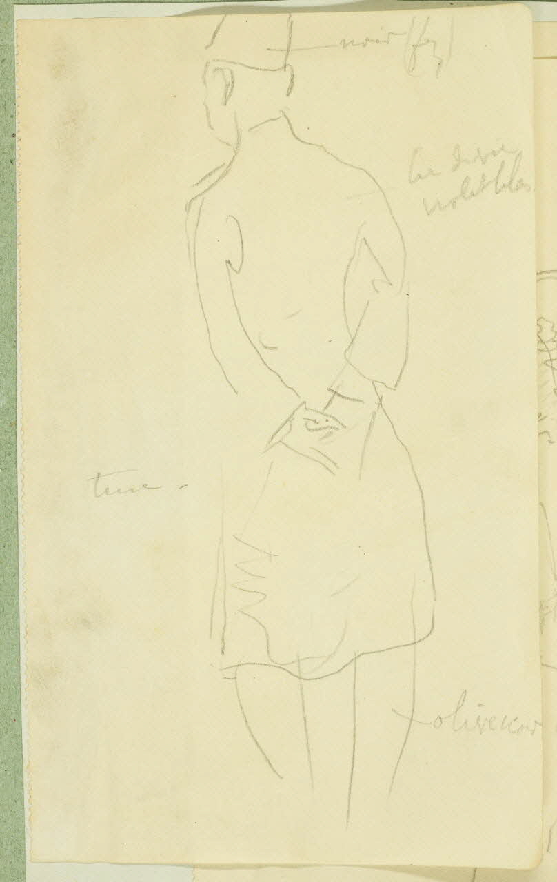 Gaëtan Dumas ensemble (3) Trois feuilles d'études de Turcs Paris 1910 1957.74.314/316 Photo
