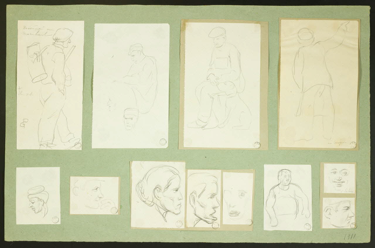 Gaëtan Dumas dessin Un ivrogne 1911 1957.74.32 Photo