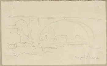 Gaëtan Dumas dessin Le pont de Nogent Nogent-sur-Marne 1950 1957.74.323 Photo
