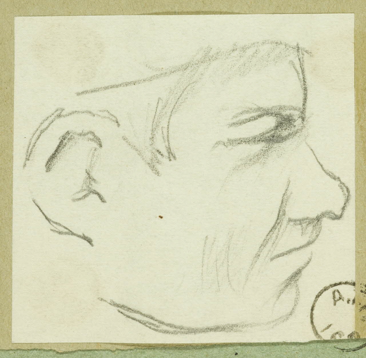 dessin Visage de profil 1957.74.40 Photo