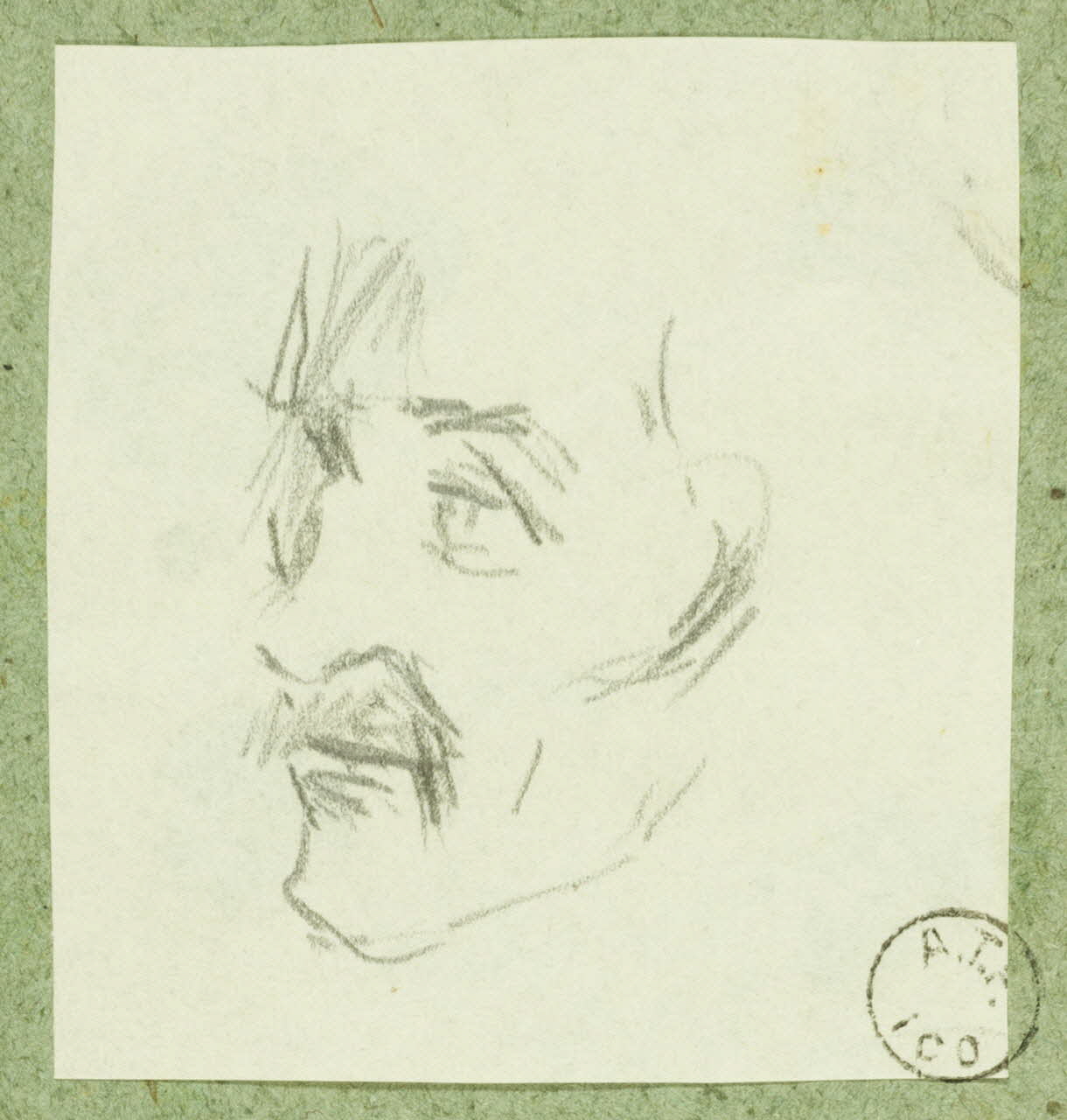 Gaëtan Dumas dessin Tête d'homme Salers 1911 1957.74.44 Photo