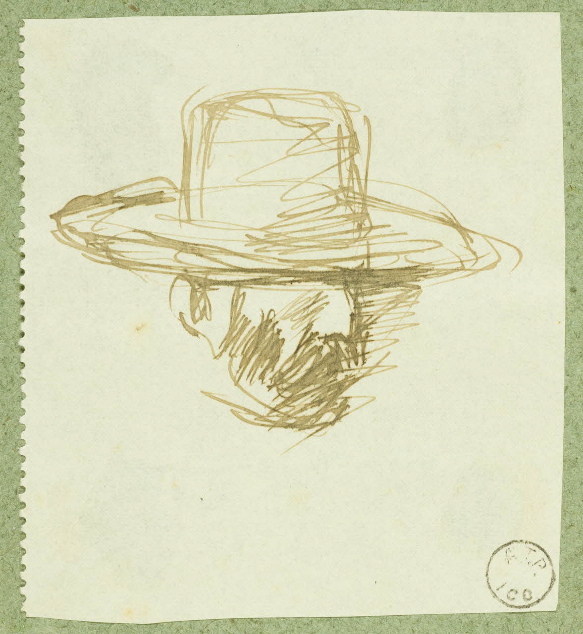 Gaëtan Dumas dessin Tête d'homme Salers 1911 1957.74.45 Photo