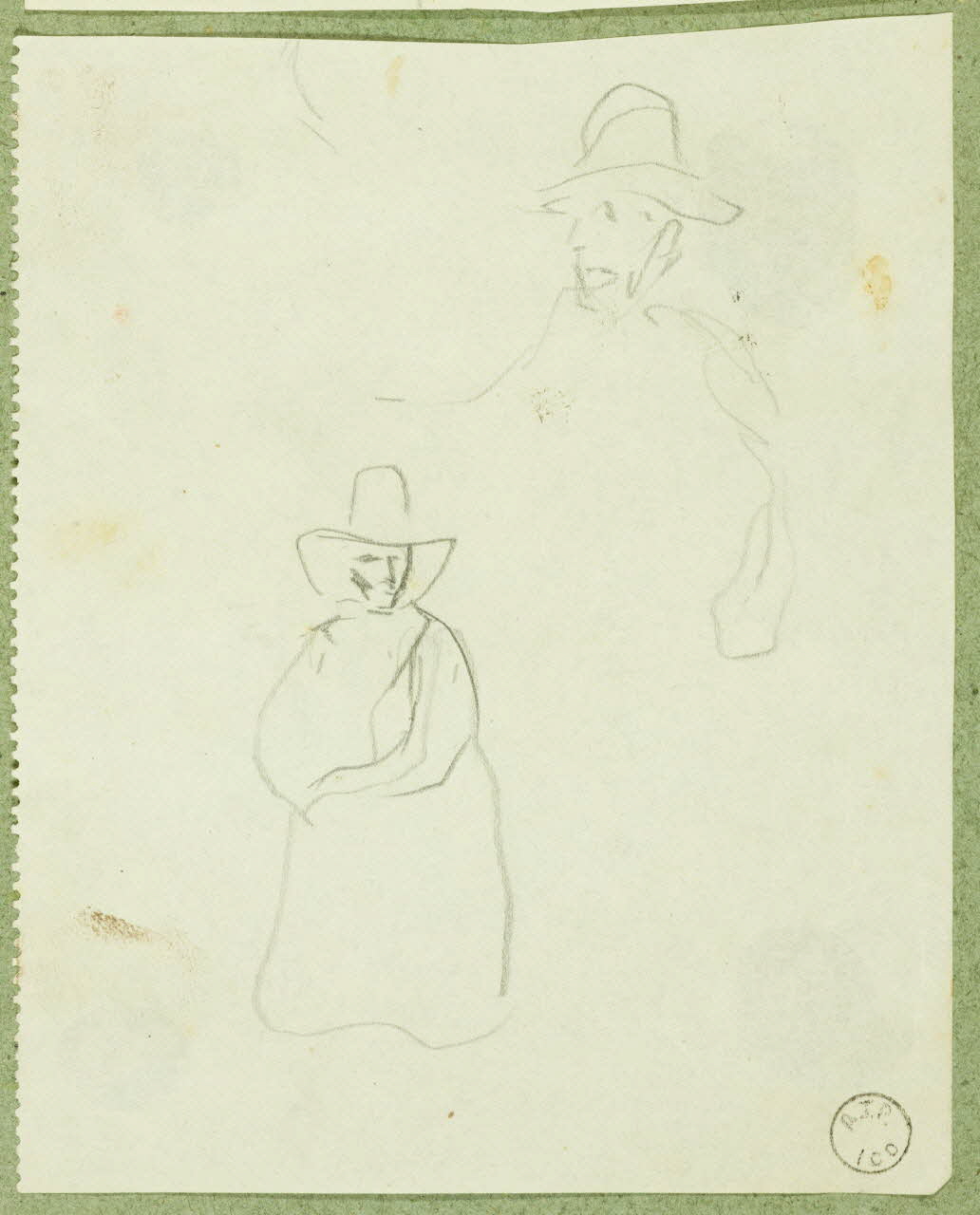 Gaëtan Dumas dessin Personnages Salers 1911 1957.74.46 Photo