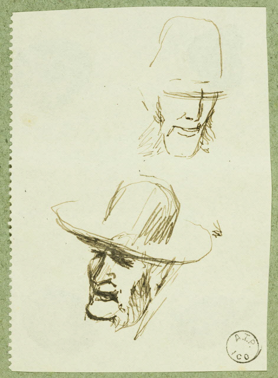 Gaëtan Dumas dessin Tête d'homme Salers 1911 1957.74.51 Photo