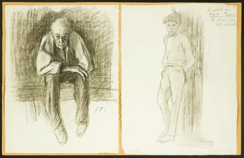 Gaëtan Dumas dessin Etude de personnage debout 1902 1957.74.63 Photo