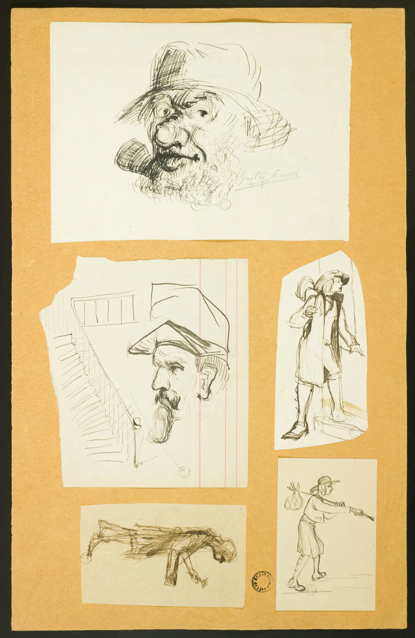 Gaëtan Dumas dessin Bouquetière 1950 1957.74.7 Photo