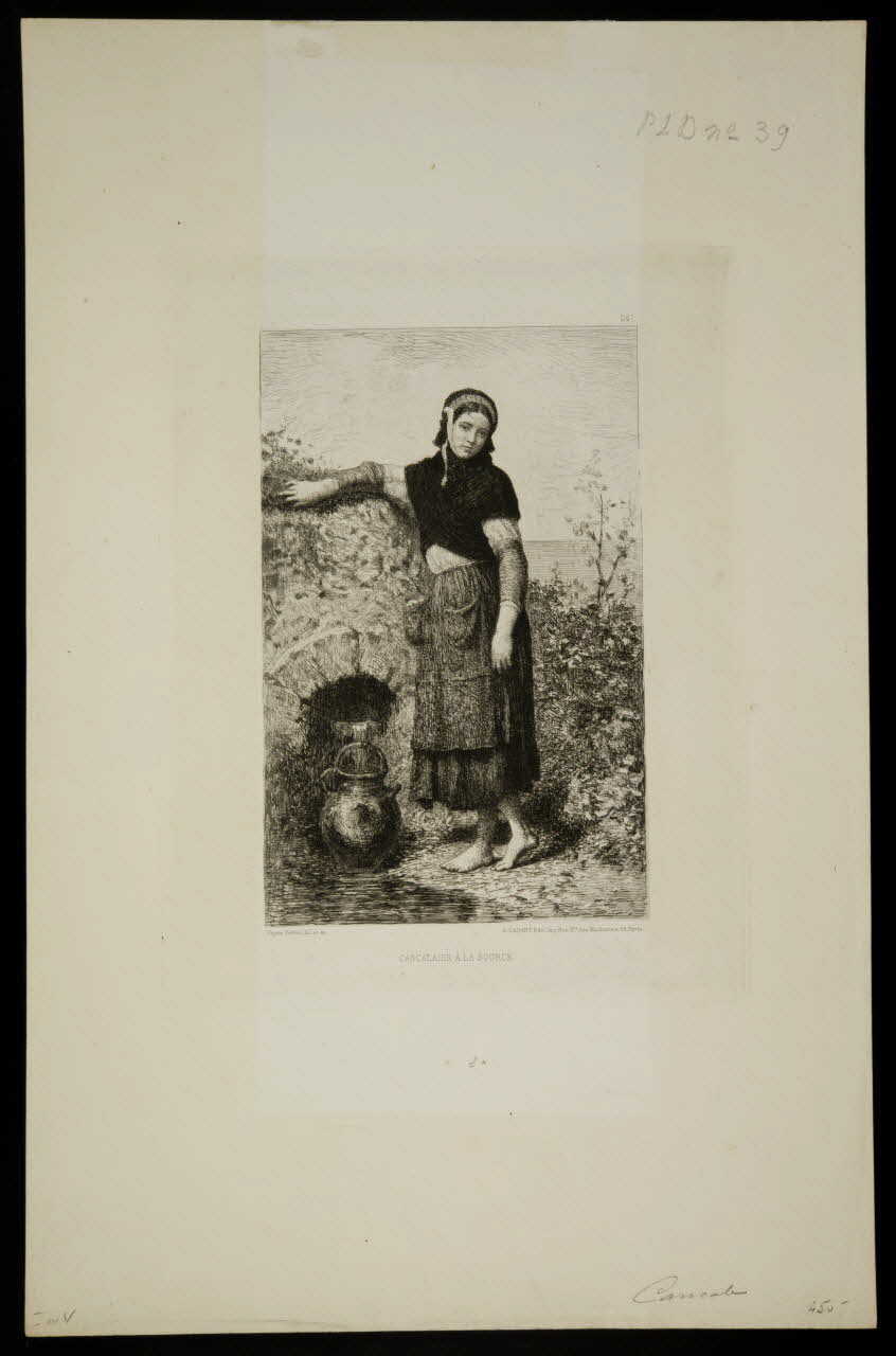 estampe CANCALAISE A LA SOURCE. 1957.95.40 Photo