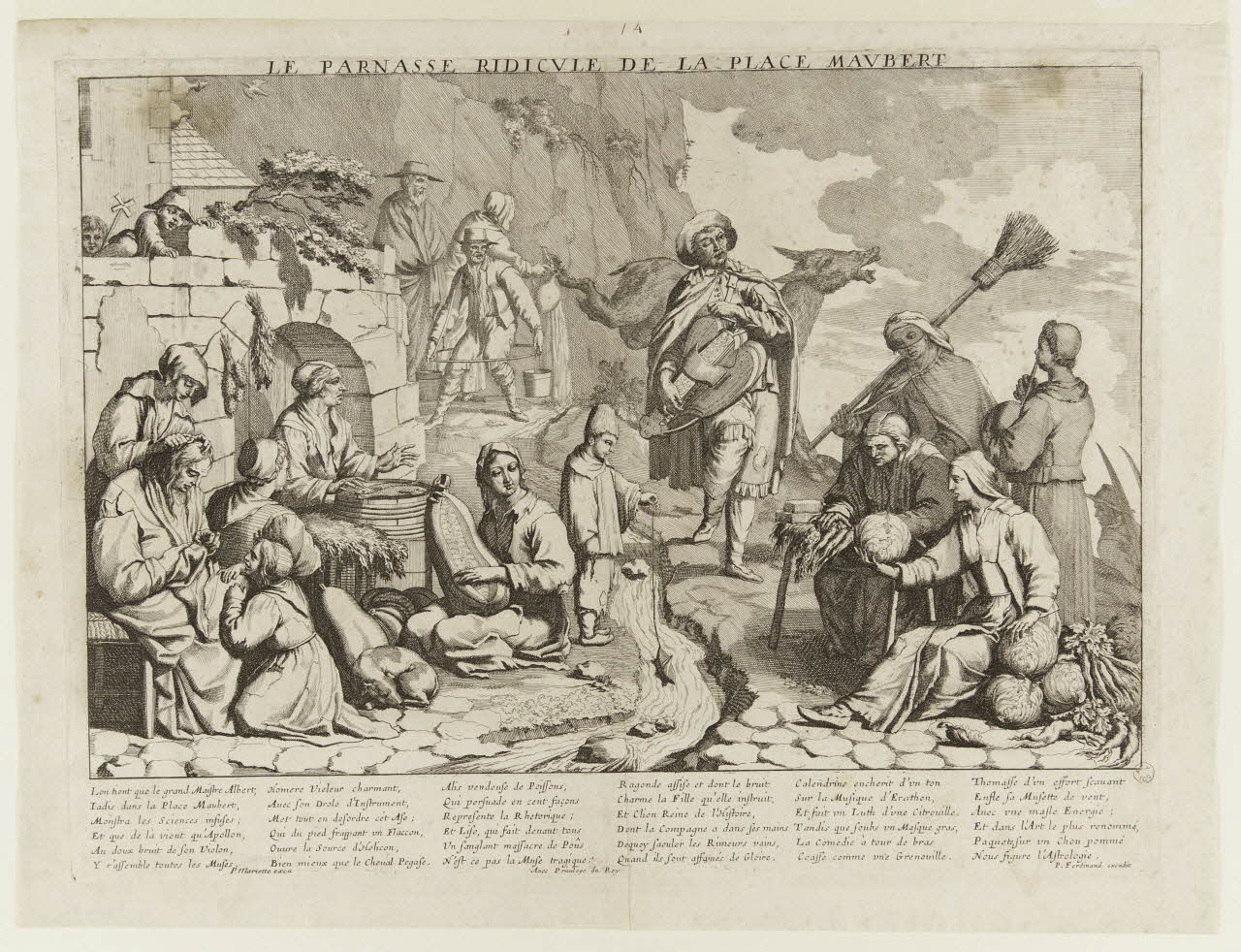 estampe LE PARNASSE RIDICULE DE LA PLACE MAUBERT 1958.116.42 Photo