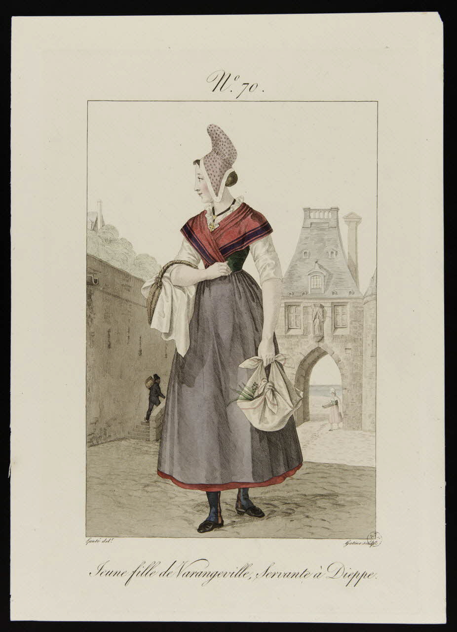 élément d'ensemble Jeune fille de Varangeville, Servante à Dieppe. 1958.119.14 Photo