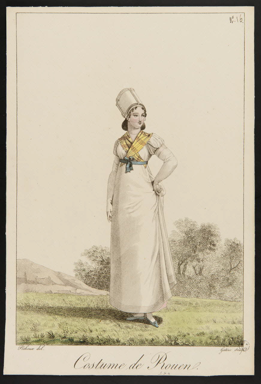 estampe Costume de Rouen. 1958.119.33 Photo
