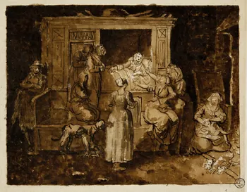 Olivier PERRIN partie d'un ensemble de dessins Le nouveau-né Bretagne, France 1805-1808 1958.37.1.1 Photo