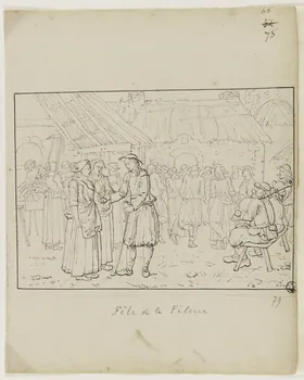 Olivier PERRIN ensemble (2) Fête de la Filerie Bretagne, France 1805-1815 1958.37.1.79  Photo