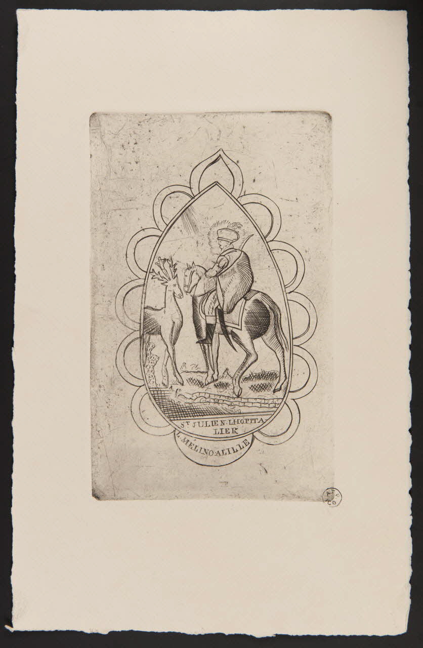 blason de corporation ST. JULIEN. L'HOPITA  LIER 1958.4.17 Photo