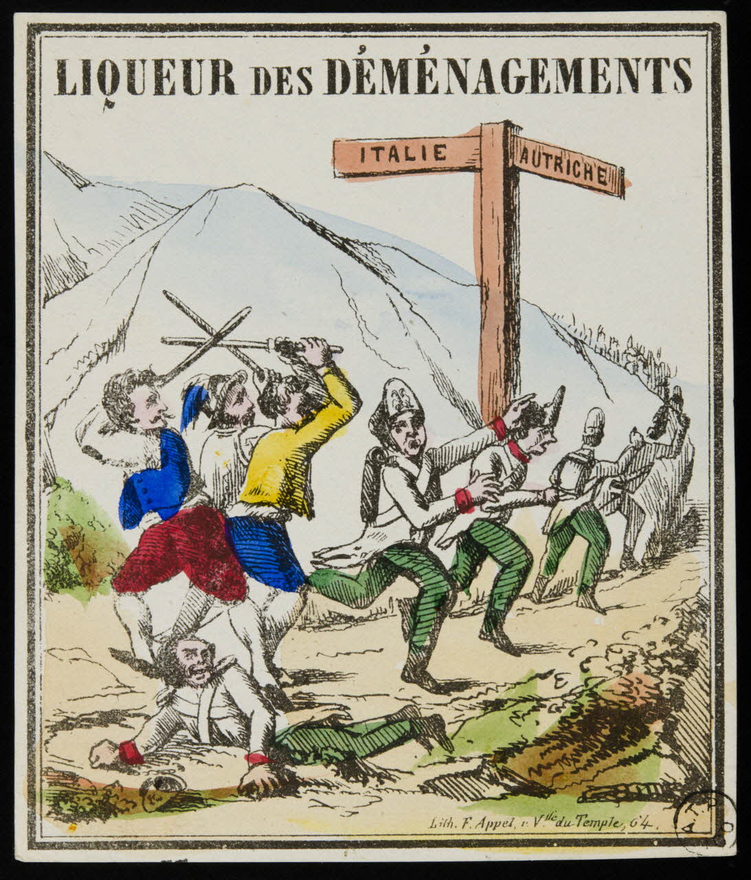 étiquette publicitaire LIQUEUR DES DEMENAGEMENTS 1958.44.106  Photo