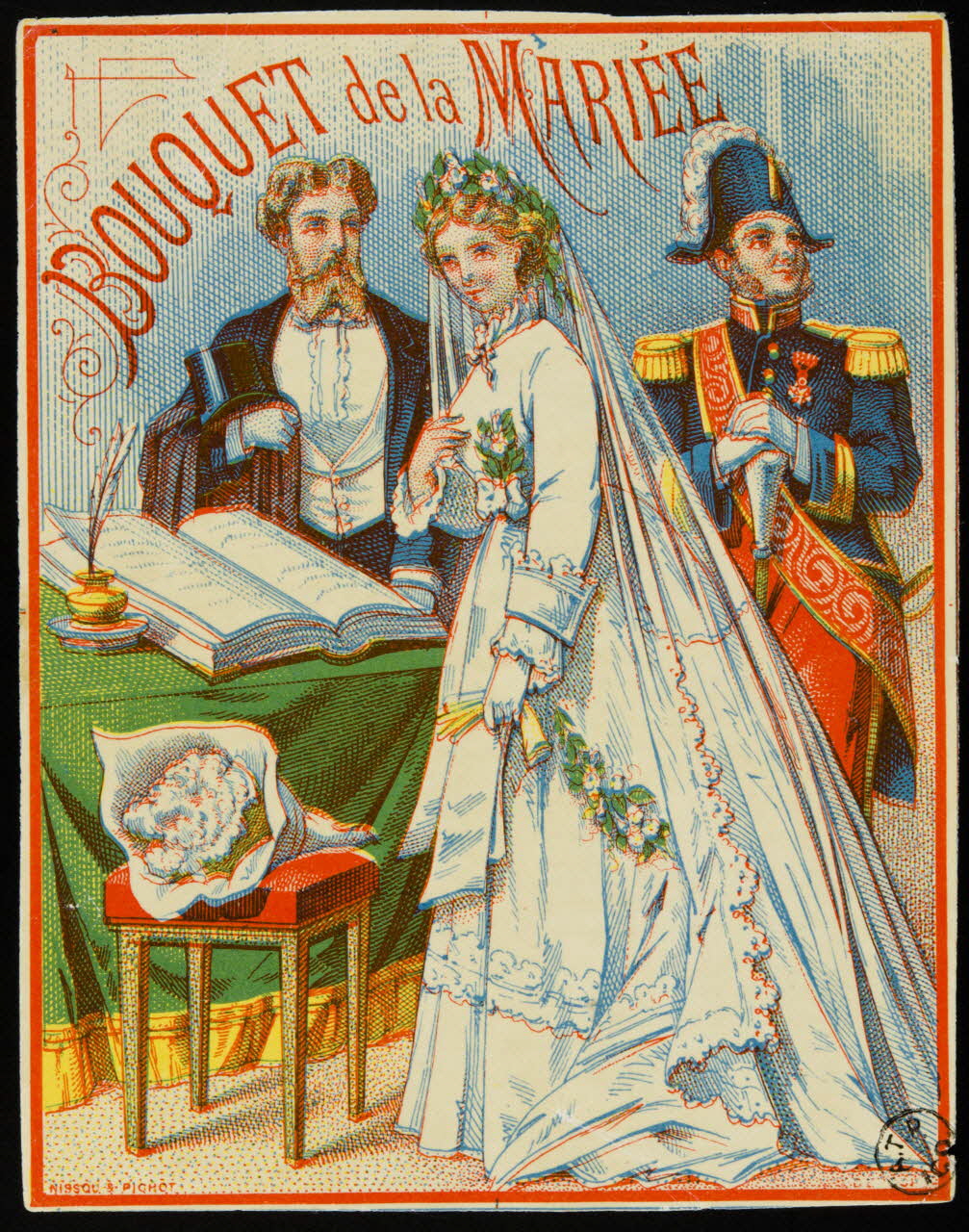 étiquette publicitaire BOUQUET de la MARIEE 1958.44.121 Photo