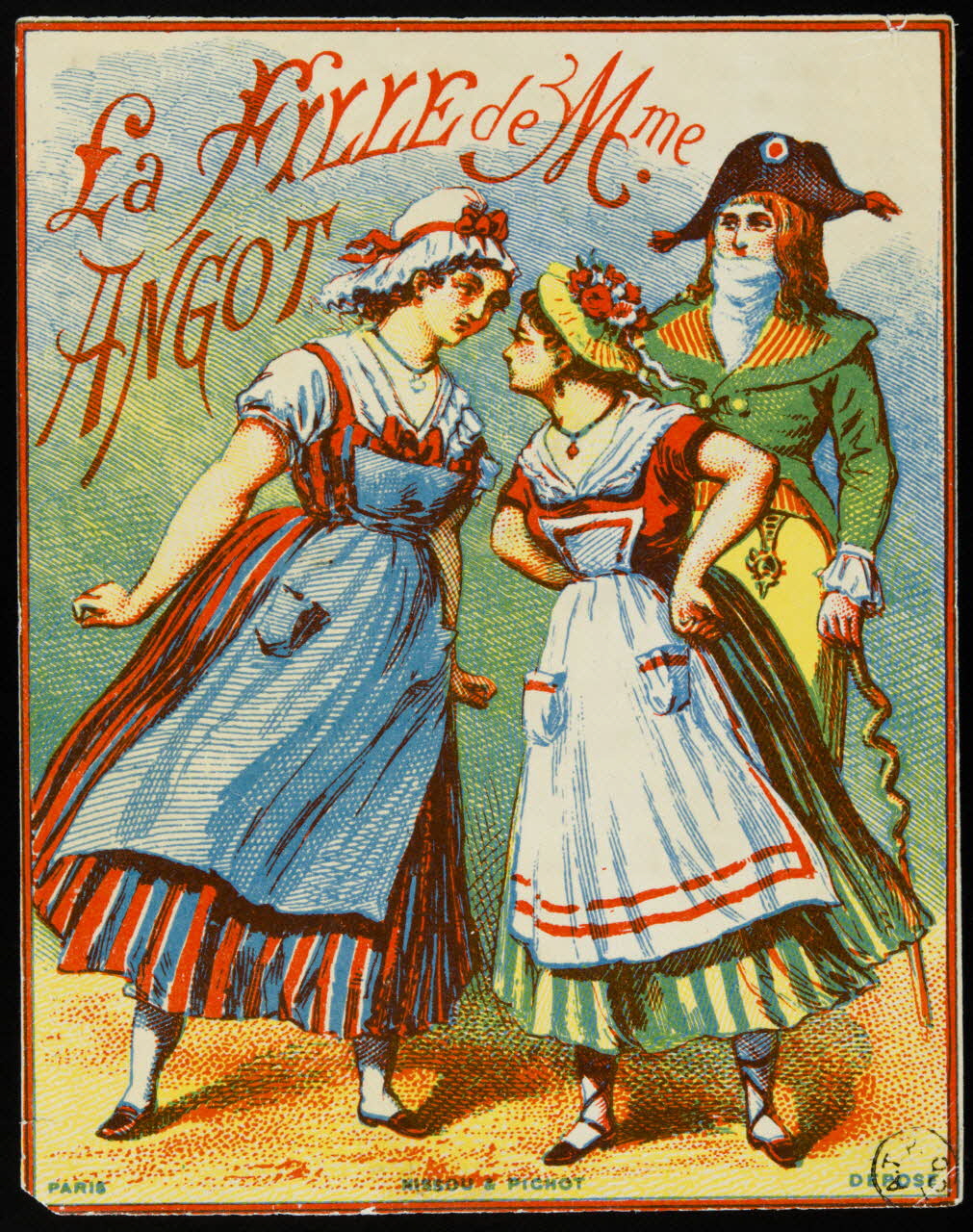 étiquette publicitaire LA FILLE DE Mme ANGOT 1958.44.122 Photo