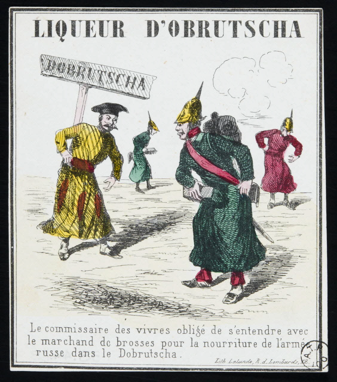 étiquette publicitaire LIQUEUR D'OBRUTSCHA 1958.44.68 Photo