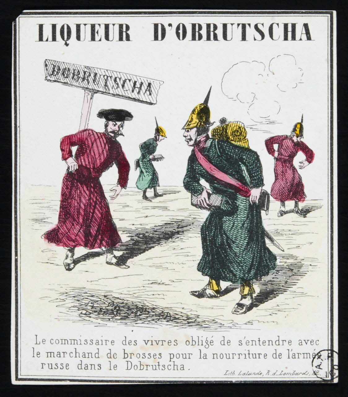 étiquette publicitaire LIQUEUR D'OBRUTSCHA 1958.44.69 Photo