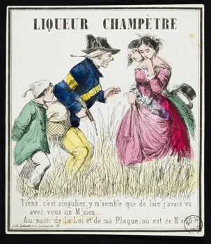 étiquette publicitaire LIQUEUR CHAMPETRE 1958.44.73 Photo