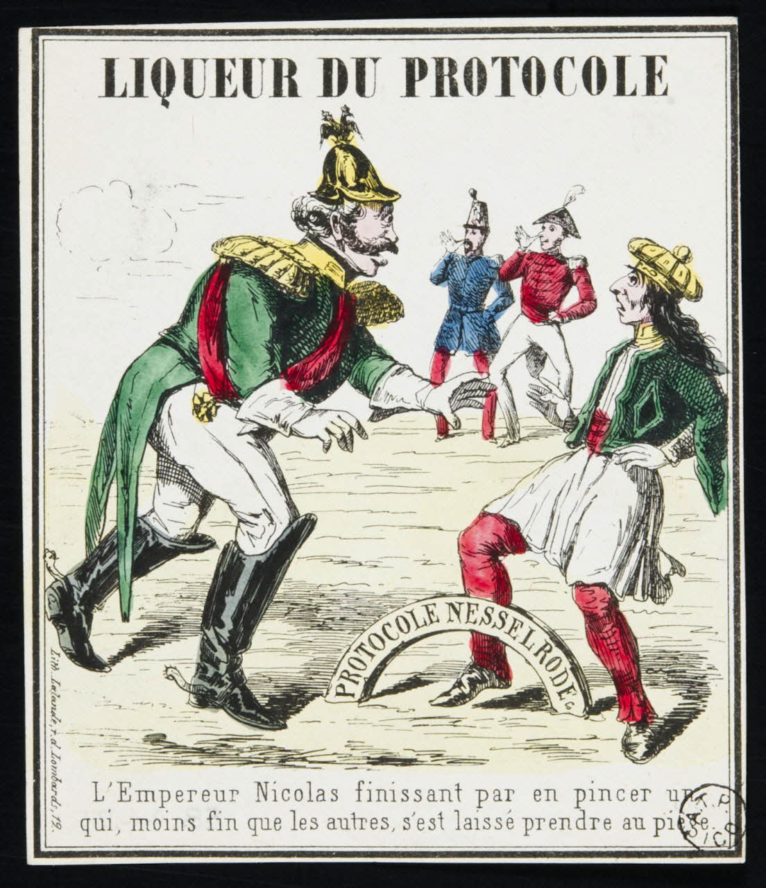 étiquette publicitaire LIQUEUR DU PROTOCOLE 1958.44.75 Photo