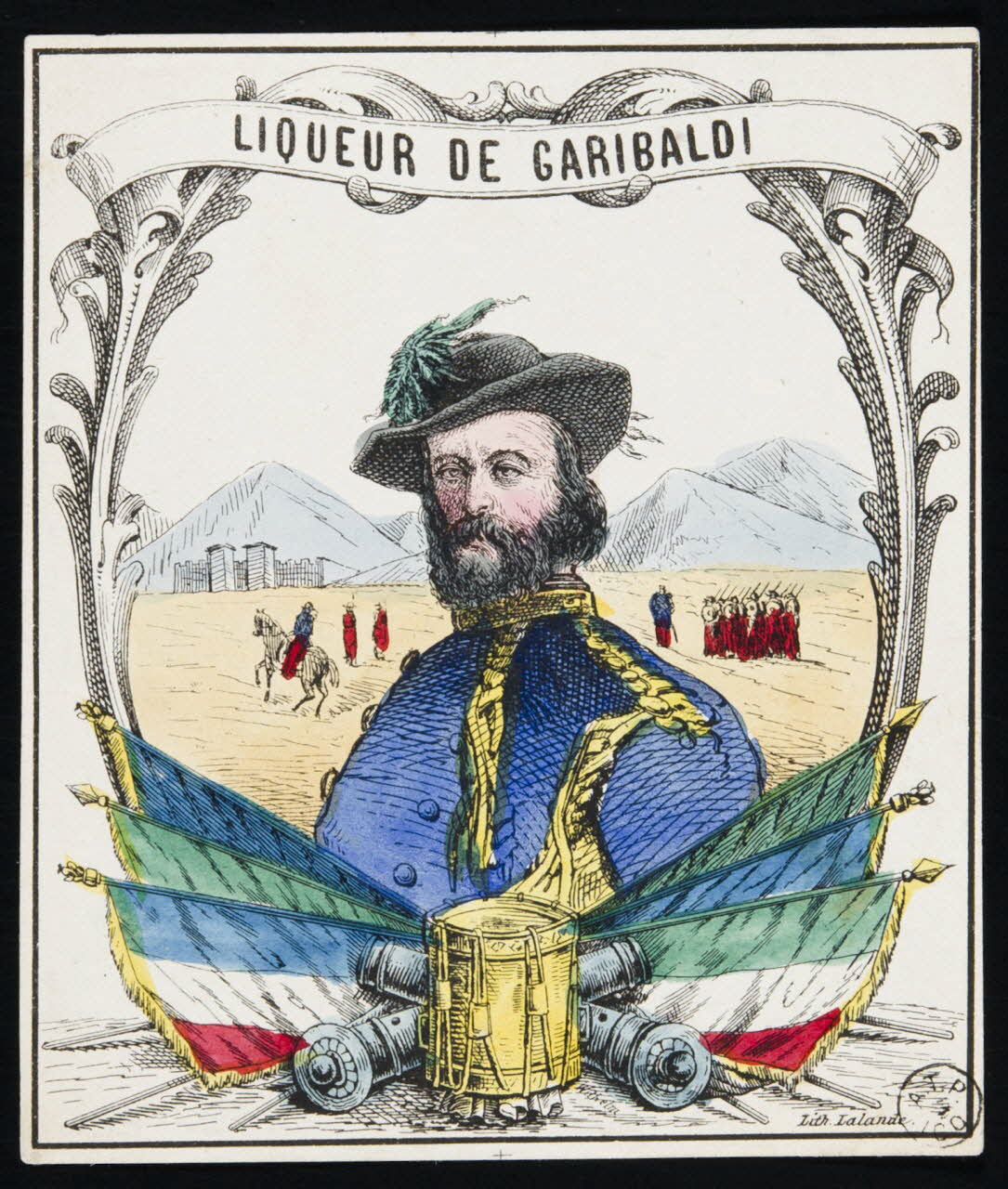 étiquette publicitaire LIQUEUR DE GARIBALDI 1958.44.86 Photo