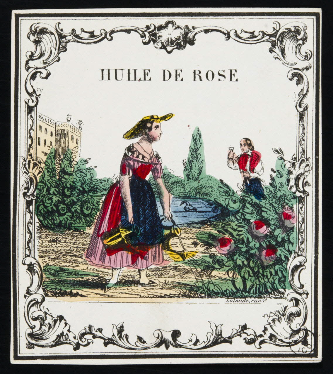 étiquette publicitaire HUILE DE ROSE 1958.44.89 Photo