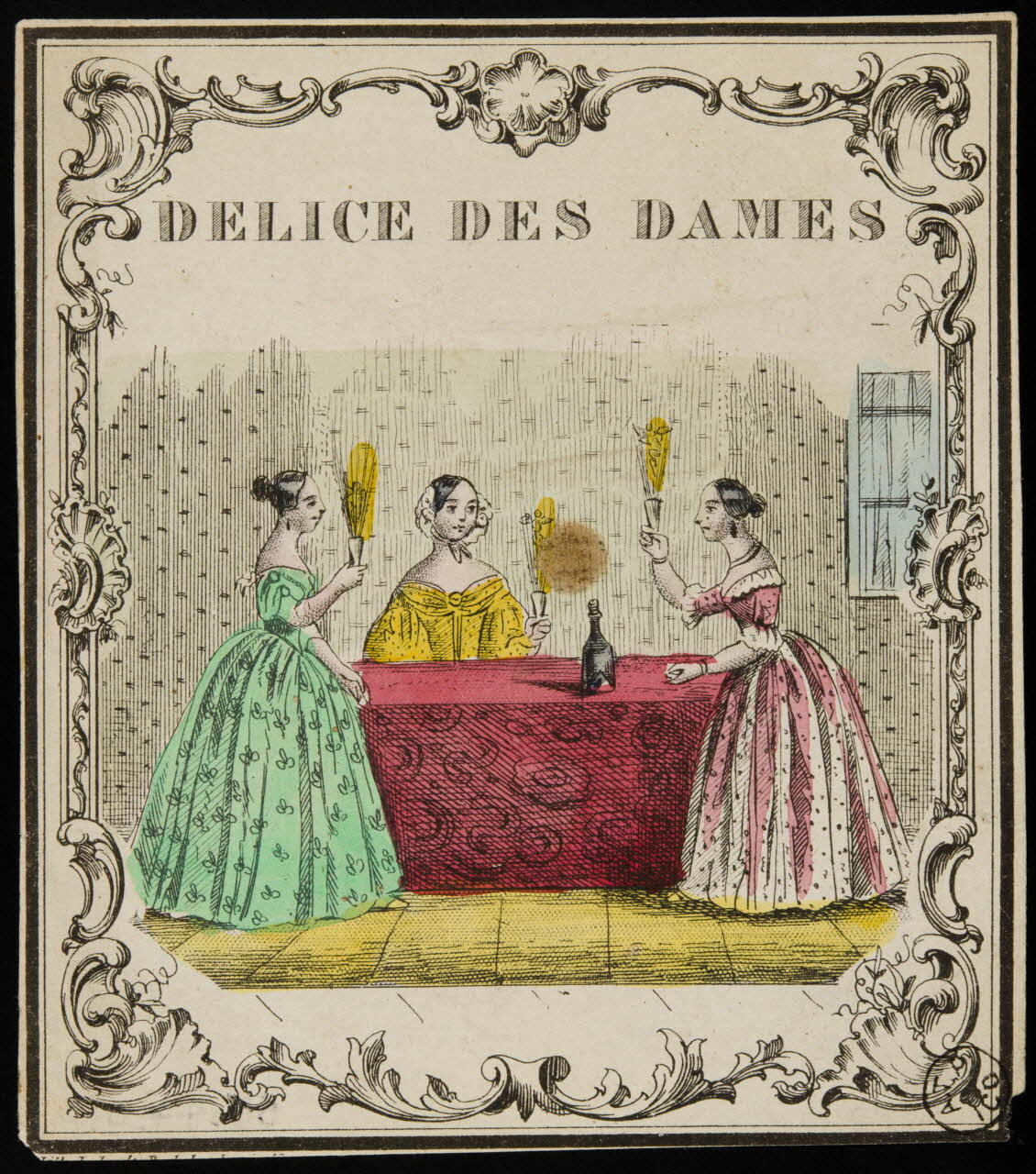 étiquette publicitaire DELICE DES DAMES 1958.44.91 Photo