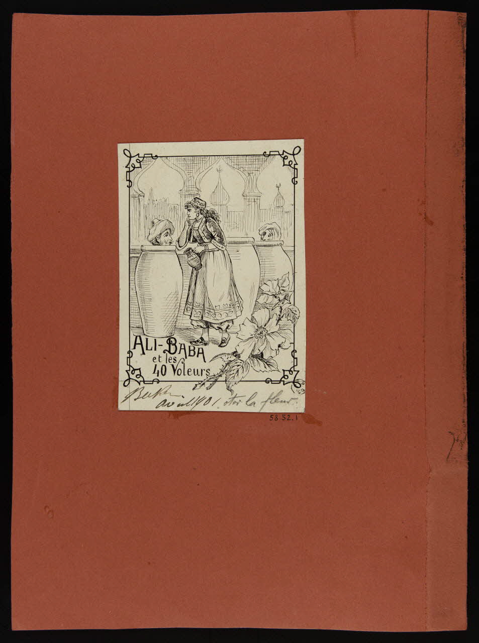 Becker partie d'un ensemble de dessins ALI-BABA  et les  40 Voleurs 1901 1958.52.1 Photo
