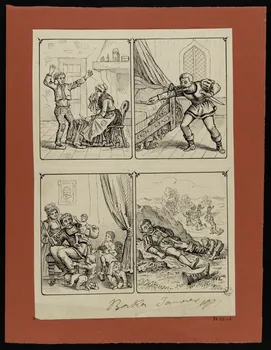 Becker partie d'un ensemble de dessins Le Petit Poucet 1901 1958.52.10  Photo