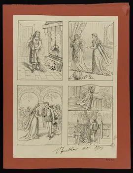 Becker partie d'un ensemble de dessins Cendrillon 1901 1958.52.12  Photo
