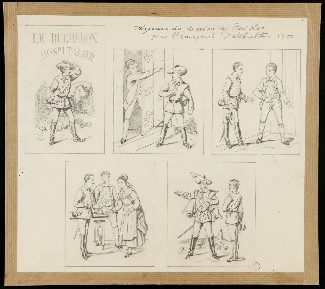 Becker dessin LE BUCHERON  HOSPITALIER 1901 1958.52.14 Photo