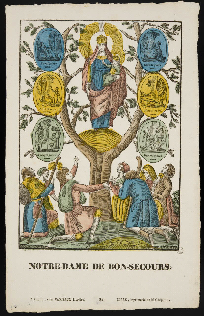 Jean-Baptiste Castiaux ; Simon-François Blocquel imagerie ancienne NOTRE-DAME DE BON-SECOURS. Lille 1809-1837 1958.52.22 Photo