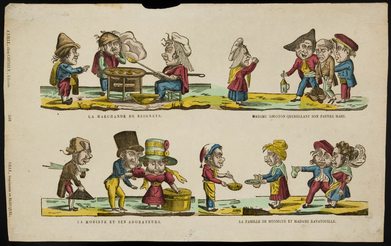 imagerie ancienne Scènes de la vie quotidienne 1958.52.29 Photo