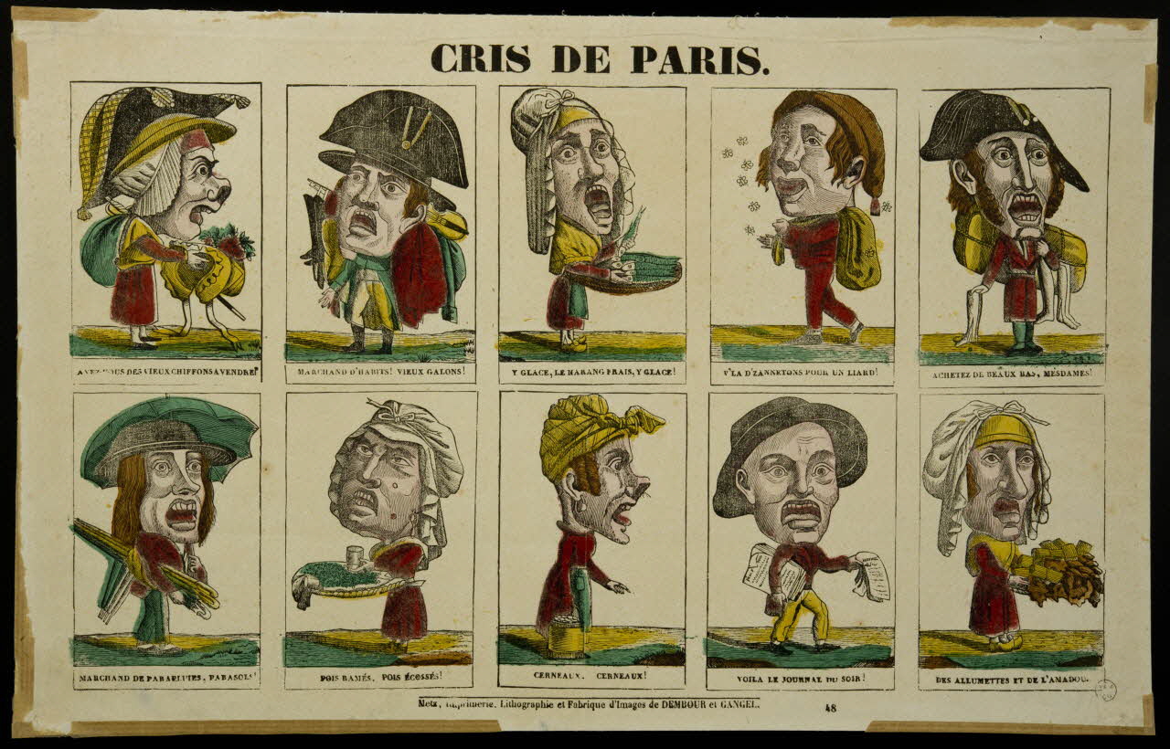 Dembour et Gangel estampe CRIS DE PARIS. Metz 1840-1852 1958.52.30 Photo