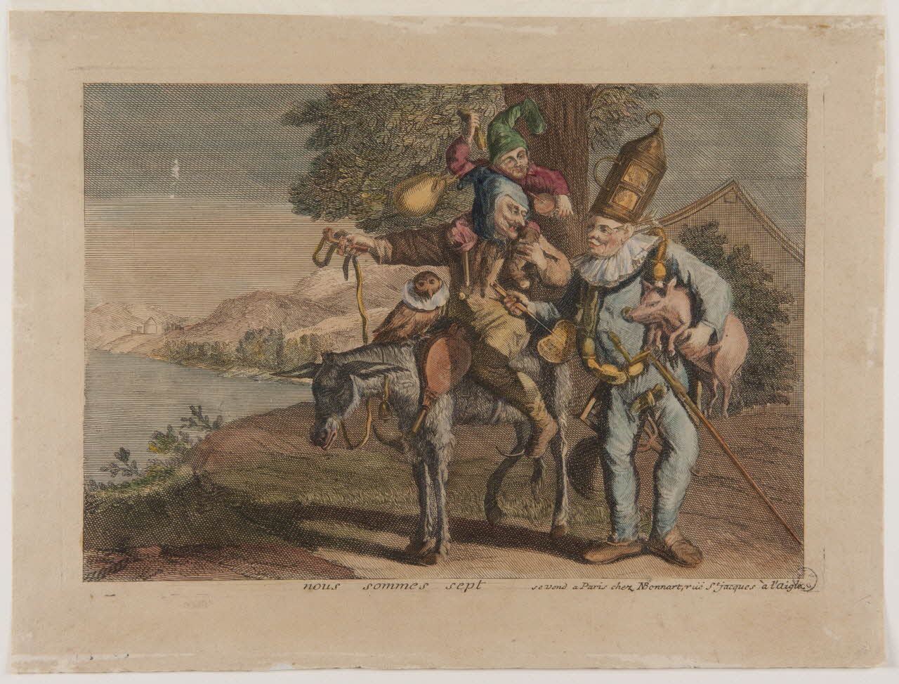 estampe nous sommes sept 1958.52.43 Photo