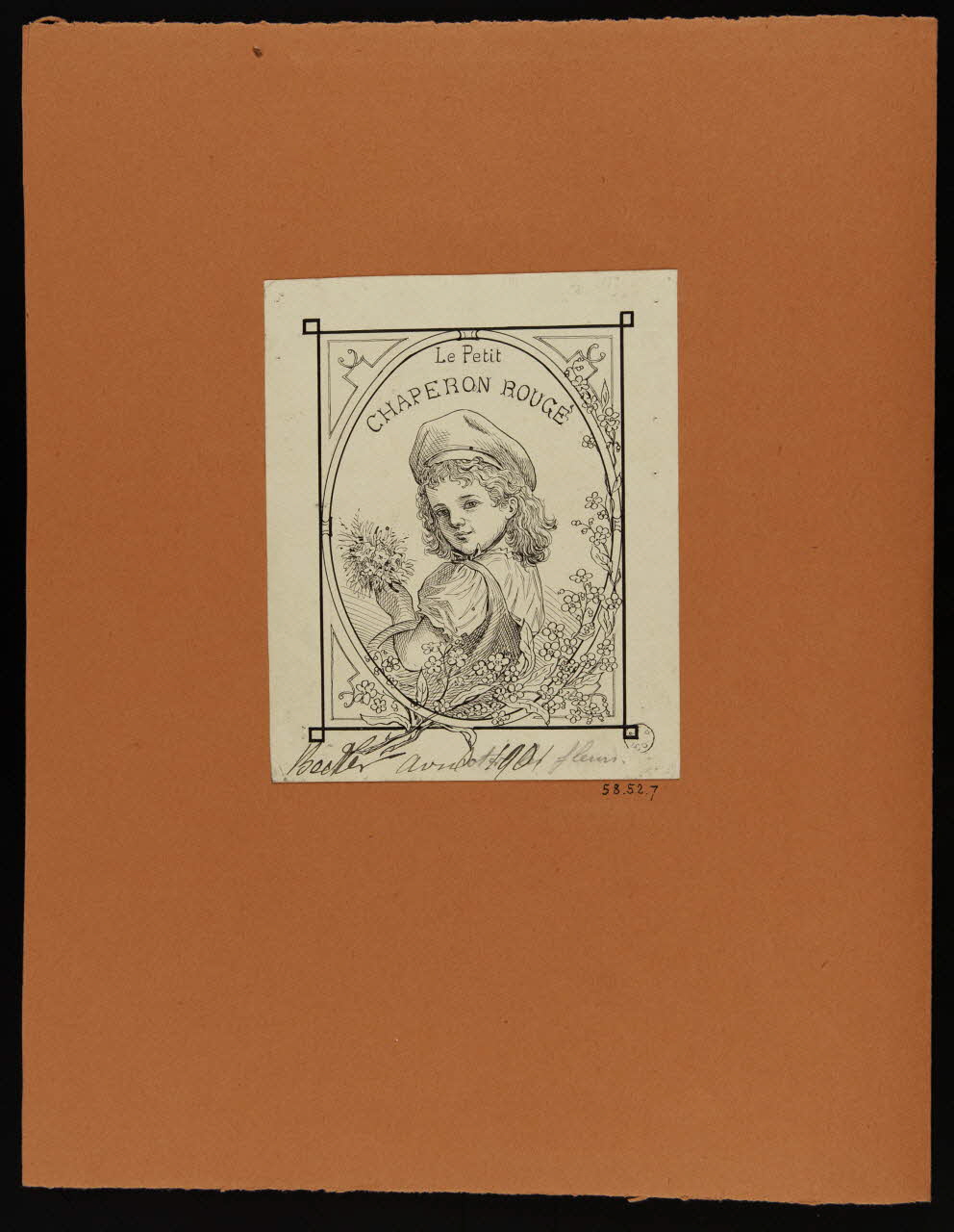 Becker partie d'un ensemble de dessins Le Petit  CHAPERON ROUGE 1901 1958.52.7 Photo