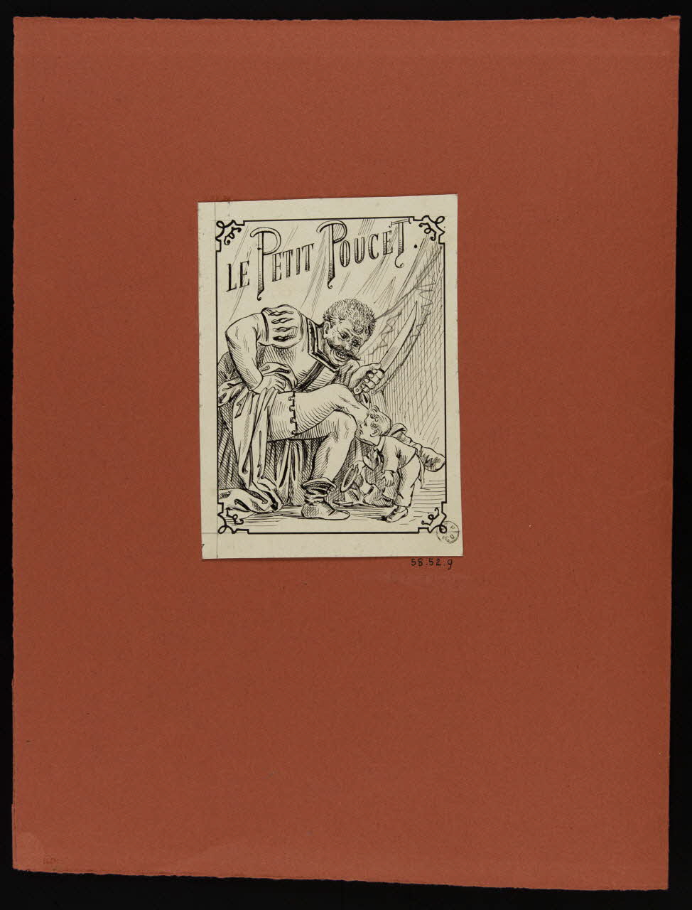 Becker partie d'un ensemble de dessins LE PETIT POUCET. 1901 1958.52.9 Photo