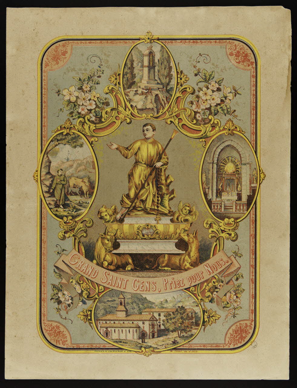 estampe GRAND SAINT GENS, Priez pour Nous. 1959.110.341 Photo