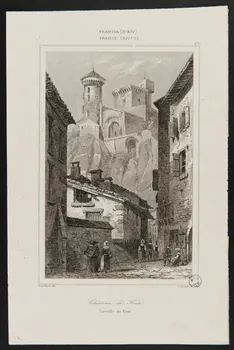 estampe FRANCIA (S°.XIV)  FRANCE (XIVe S.)  Château de Foix. 1959.114.28  Photo