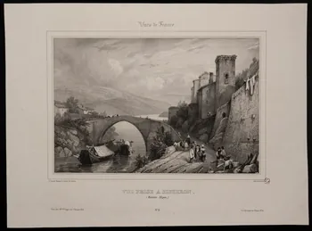 estampe VUE PRISE A SISTERON.  (Basses-Alpes) 1959.115.14 Photo