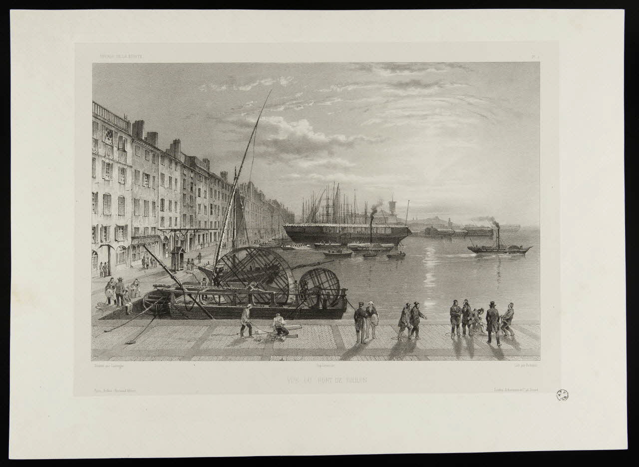 estampe VUE DU PORT DE TOULON 1959.115.17 Photo